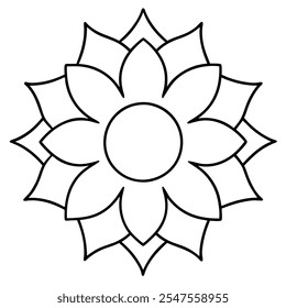 Vector abstract mandala pattern. Art on the wall. Coloring book Lace pattern The tattoo. Design for a wallpaper Paint shirt and tile Sticker Design, Decorative circle ornament in ethnic oriental style