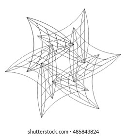Vector abstract mandala pattern. Vector illustration