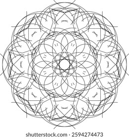 Vector abstract mandala pattern. Original mandala vector. Dreamy gradient wallpaper with mandala.