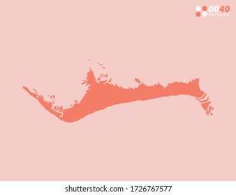 Mapa abstracto de vectores de Grand Bahama