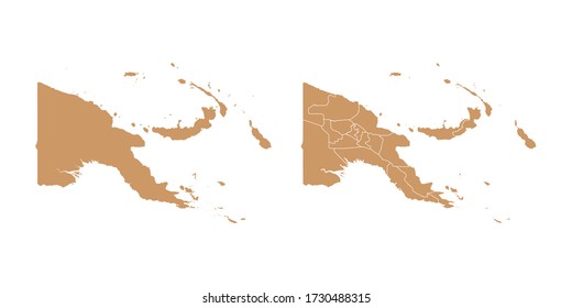 Abstrakte Karte von Papua-Neuguinea