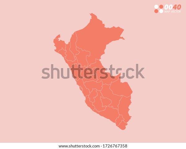 Vector Abstract Map Peru Stock Vector Royalty Free 1726767358 Shutterstock 0438