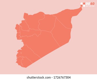 Mapa abstracto de vectores de Siria