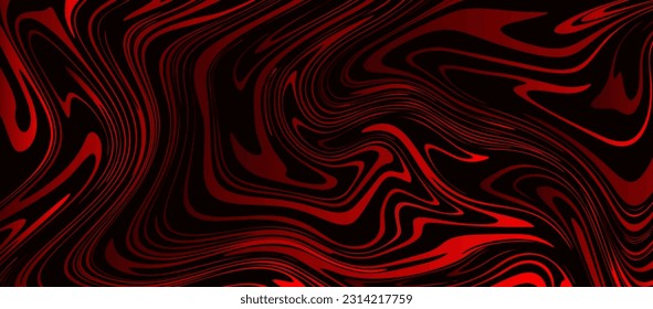 Vector abstract marble texture fluid flowing effect red color. black and red marble pattern design concept.