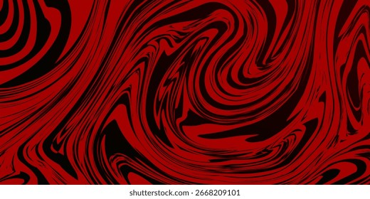 Vetor abstrato mármore textura fluido fluido fluindo efeito vermelho cor. preto e vermelho mármore padrão design conceito.
