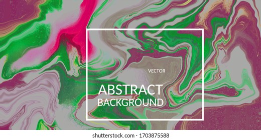 Vector abstract  marble texture pink green color, Fluid design backgrounds  It can be used for  background for wallpaper, poster, brochure ,card, invitation, cover book, notebook,  business card