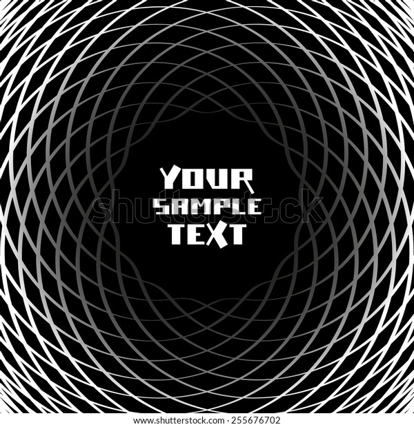 Vector Abstract Mesh Background Black White Stock Vector (Royalty Free