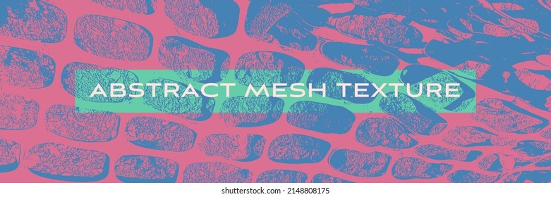 Vector abstract mesh pattern. Color grid background. Cell texture for banner template, app design. Fishnet backdrop, reticle ornament, net textured backdrop for cover, flyer, banner, poster, brochure.