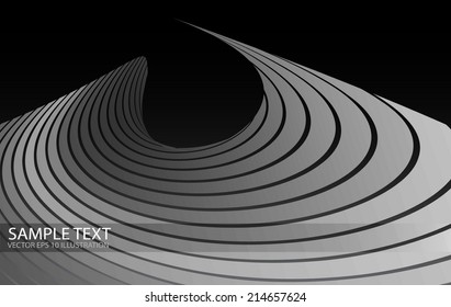 Vector abstract metal design template - Modern shiny vector background illustration