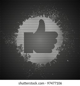 Vector abstract metal like background