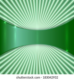 Vector abstract metallic color plate with radial lines