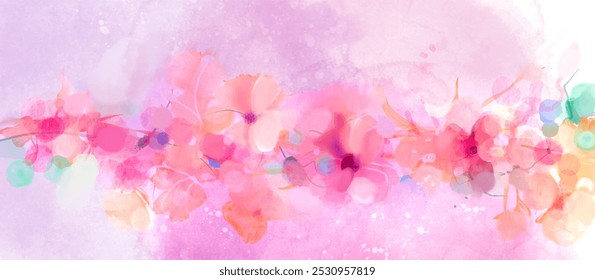 Vector Abstract minimal spring flower, floral shape and leaf, line, pattern, texture and pastel color. Illustrations luxury, graphic design flowers for wedding cover, banner, wallpaper background
