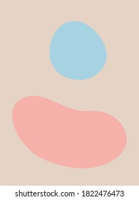 Abstrakter Vektorgrafik im Minimalstil-Design