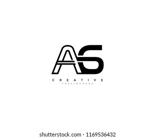 Vector Abstract Minimalism Monogram Letter A6 Design Logo