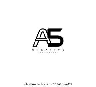 Vector Abstract Minimalism Monogram Letter A5 Design Logo