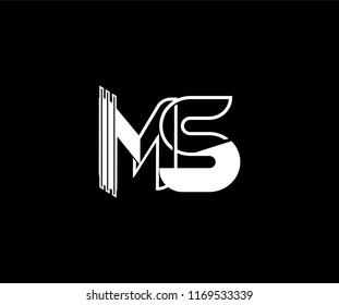 Vector Abstract Minimalism Monogram Linked Letter Stock Vector (Royalty ...