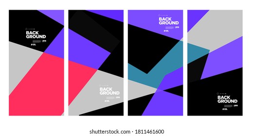 Vector abstract minimalist geometric background for corporate brochure and banner