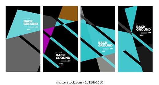 Fondo geométrico abstracto de vectores minimalista para folletos y banners corporativos