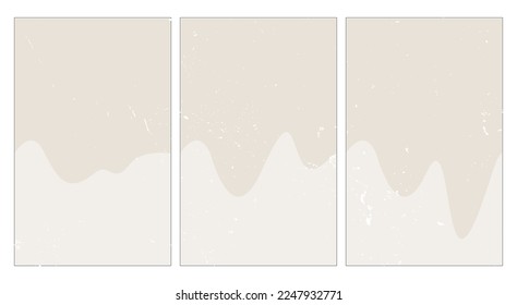 arte moderno abstracto vectorial con textura de pared blanca; afiches de color afeitado; en forma de pérdida de color o pintura