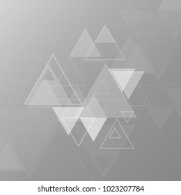 Vector abstract modern background. Triangular business vector illustration