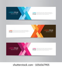 Vector abstract modern banner design. Web Design Elements. Abstract geometric web banner template. collection of web banner design template