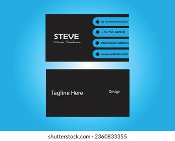 vector abstract modern business card design
