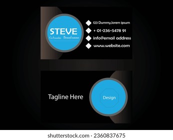 vector abstract modern business card design