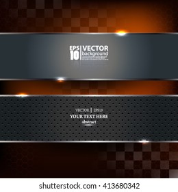 Vector abstract modern carbon metallic geometric and racing background - Eps10