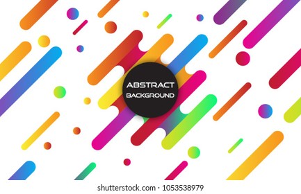 Vector of abstract modern colorful pattern and background