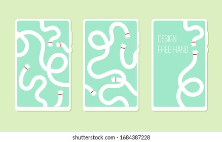 Vector. Abstract modern colorful template for flyers, banners, postcards, web design and other.