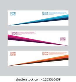 Vector abstract modern design banner web template