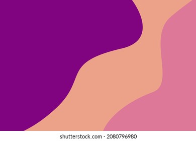 Vector - Abstract modern design. Color of the year 2022. Trendy. Calming coral, velvet violet, pacific pink. Copy space. Can be use decorate any web, card, banner, poster.