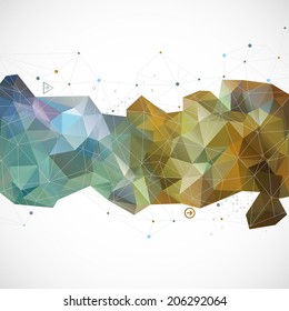 Vector abstract modern geometric background