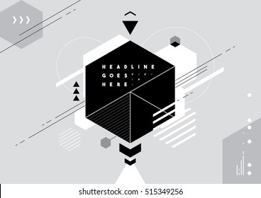 Vector of abstract modern geometric background