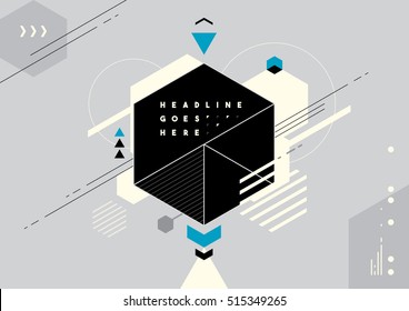 Vector of abstract modern geometric background