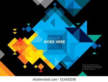 Vector de fondo geométrico moderno abstracto