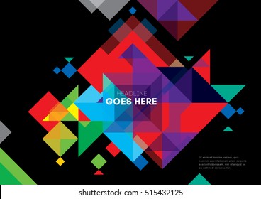 Vector of abstract modern geometric background