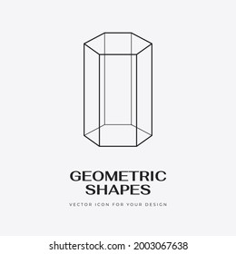 Diseño de iconos geométricos abstractos y modernos en un estilo lineal de moda. Conceptos geométricos mínimos y distintivos. Lo mejor para la identidad y los estereotipos. Forma simple.