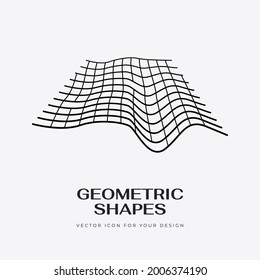Diseño de iconos geométricos abstractos y modernos en un estilo lineal de moda. Conceptos geométricos mínimos y distintivos. Lo mejor para la identidad y los estereotipos. Forma simple.