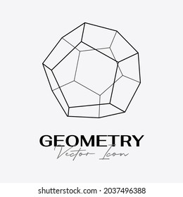 Diseño de iconos geométricos abstractos y modernos en un estilo lineal de moda. Conceptos geométricos mínimos y distintivos. Lo mejor para la identidad y los estereotipos. Forma simple.