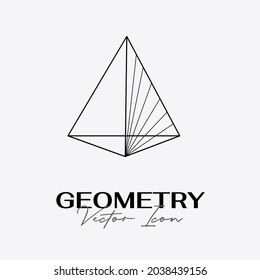 Diseño de iconos geométricos abstractos y modernos en un estilo lineal de moda. Conceptos geométricos mínimos y distintivos. Lo mejor para la identidad y los estereotipos. Forma simple.