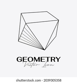 Diseño de iconos geométricos abstractos y modernos en un estilo lineal de moda. Conceptos geométricos mínimos y distintivos. Lo mejor para la identidad y los estereotipos. Forma simple.