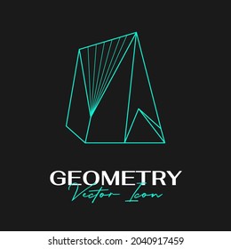Diseño de iconos geométricos abstractos y modernos en un estilo lineal de moda. Conceptos geométricos mínimos y distintivos. Lo mejor para la identidad y los estereotipos. Forma simple.