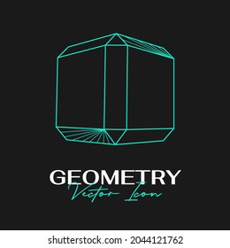 Diseño de iconos geométricos abstractos y modernos en un estilo lineal de moda. Conceptos geométricos mínimos y distintivos. Lo mejor para la identidad y los estereotipos. Forma simple.