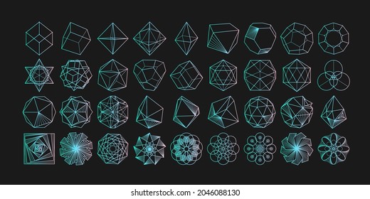 Icono geométrico moderno abstracto vectorial en estilo lineal de moda. Conceptos geométricos mínimos y distintivos. Lo mejor para la identidad y los estereotipos. Forma simple.