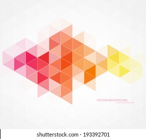 Vector abstract modern polygonal geometric background. Triangular mosaic.