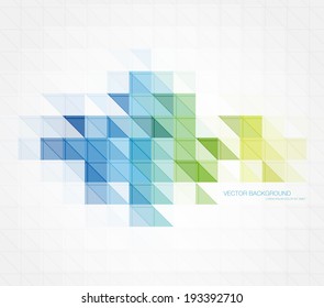 Vector abstract modern polygonal geometric background. Triangular mosaic.