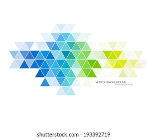 Vector abstract modern polygonal geometric background. Triangular mosaic.