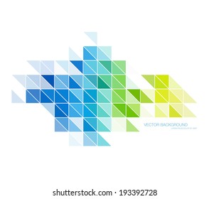 Vector abstract modern polygonal geometric background. Triangular mosaic.