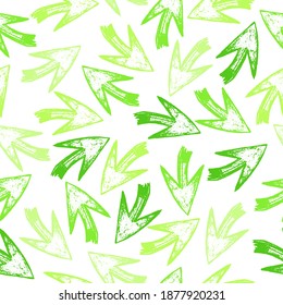 Vector abstract modern seamless pattern with arrows in tender colors. Ethnic seamless pattern in native style. Watercolor decorative hippie elements. Vector illustration. 